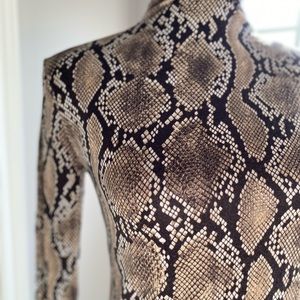 Babaton snake skin turtle neck